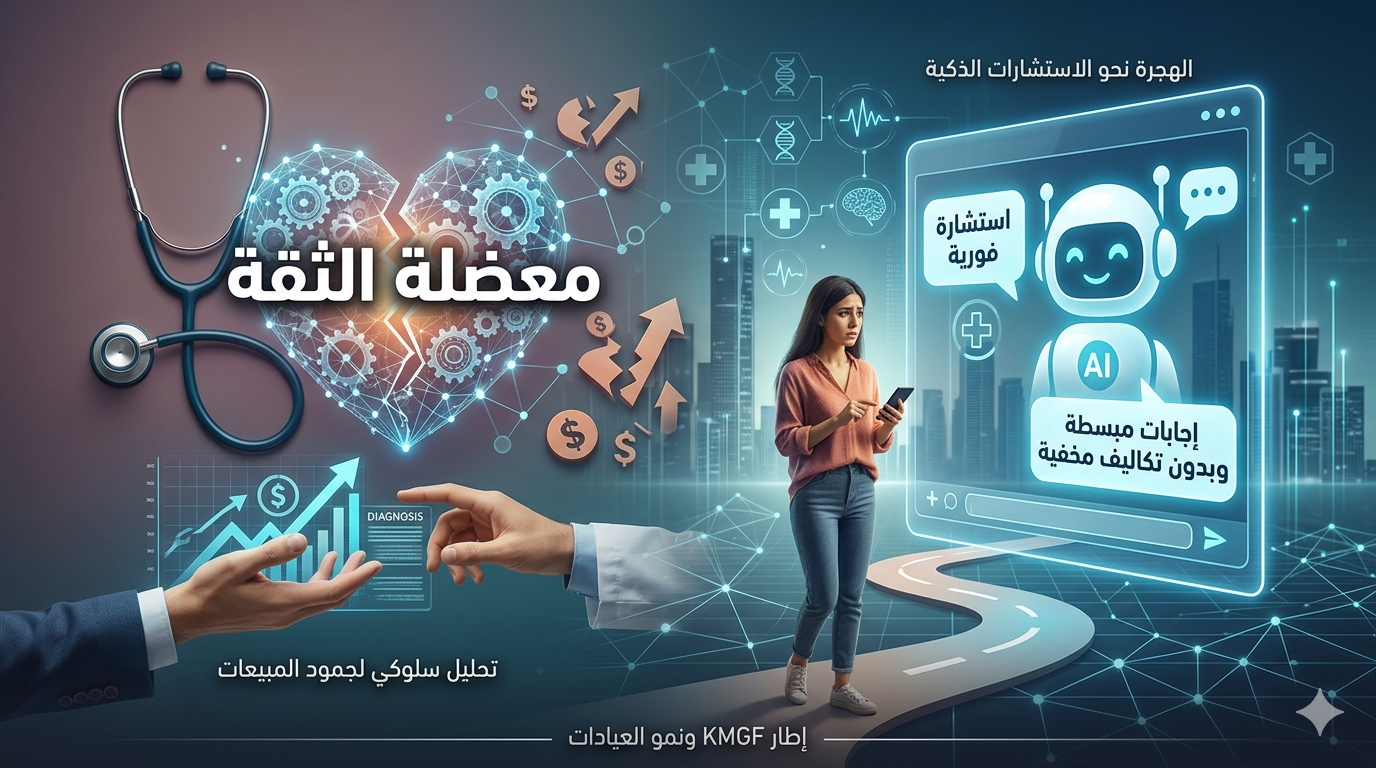 معضلة الثقة في المنظومة الطبية الحديثة: تحليل سلوكي لجمود المبيعات وأثره على نمو العيادات